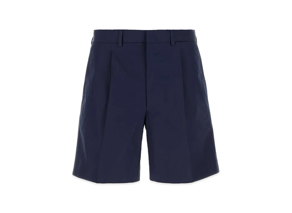 PRADA Poplin Bermuda Shorts "Blue"