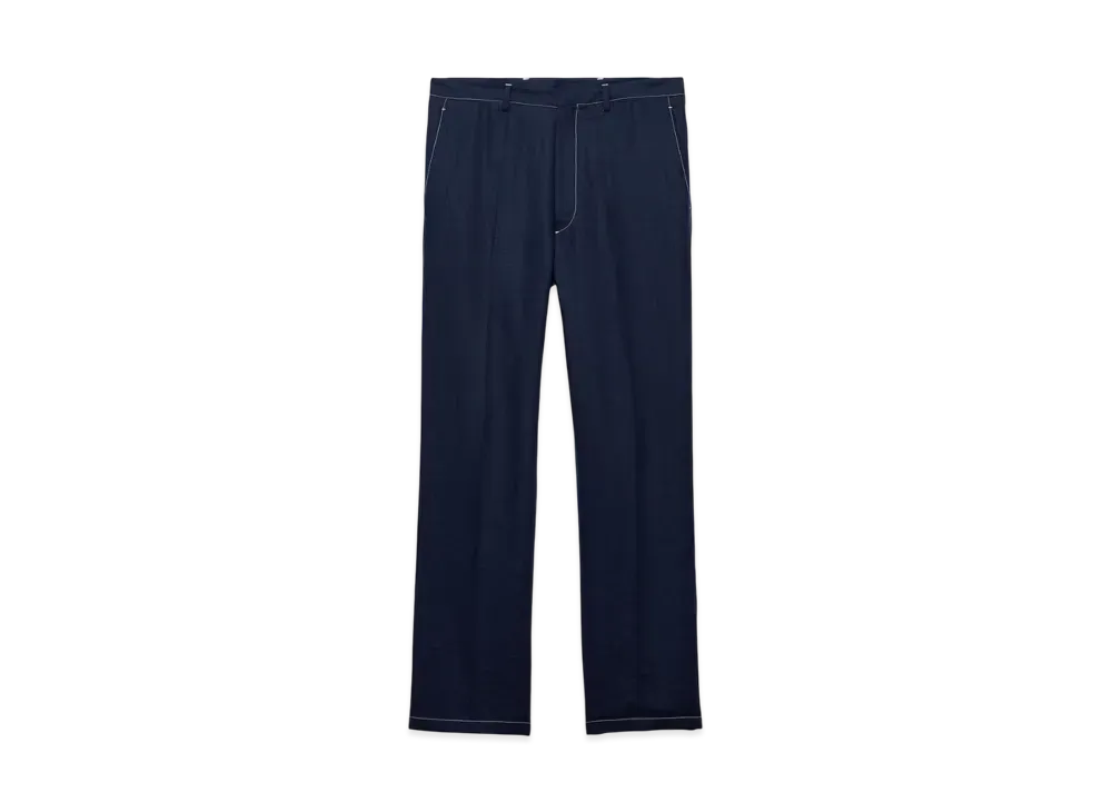 PRADA Men's Linen Pants "Navy"