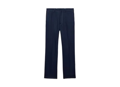 PRADA Men's Linen Pants "Navy"
