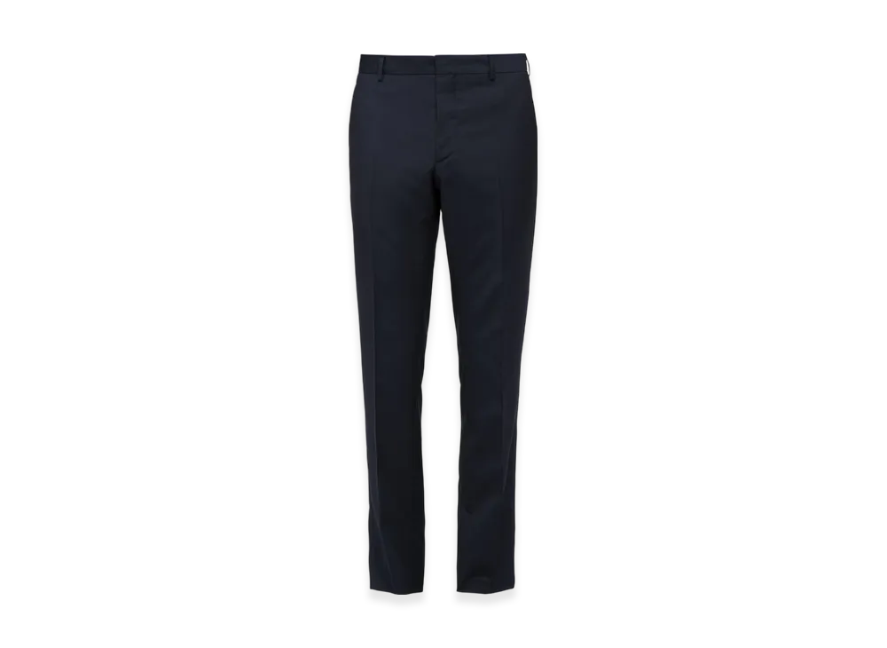 PRADA Slim-Fit Wool Trousers "Blue"