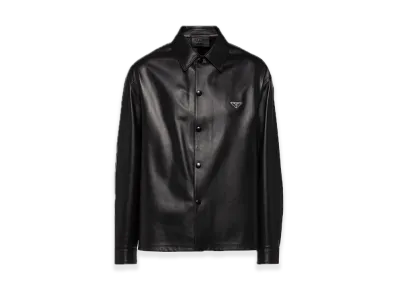 PRADA Nappa Leather Shirt "Black"