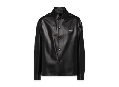 PRADA Nappa Leather Shirt "Black"