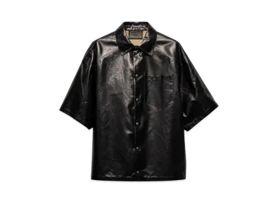 PRADA Men's Nappa and Fabric Shirt "Black"