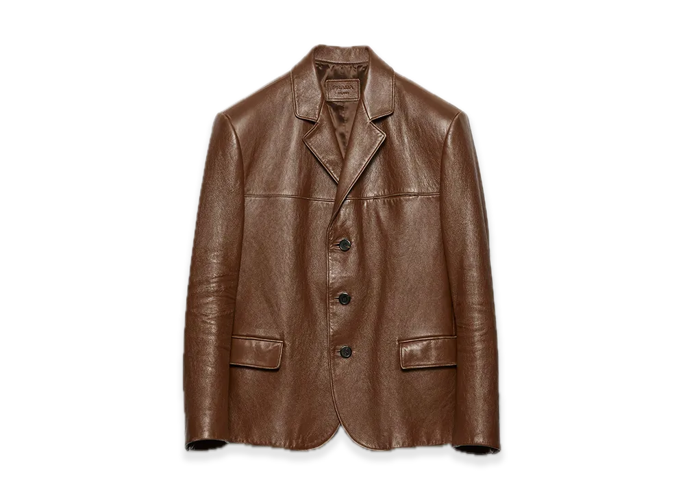 PRADA Nappa Leather Jacket "Brandy"