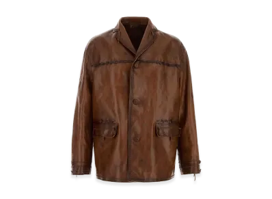 PRADA Leather Jacket "Brown"