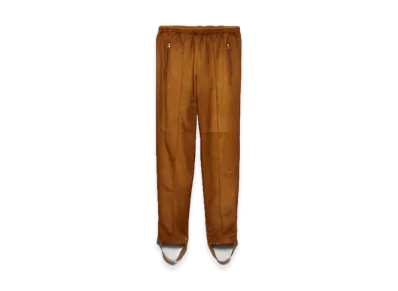 PRADA Suede Jogger Pants "Cognac"