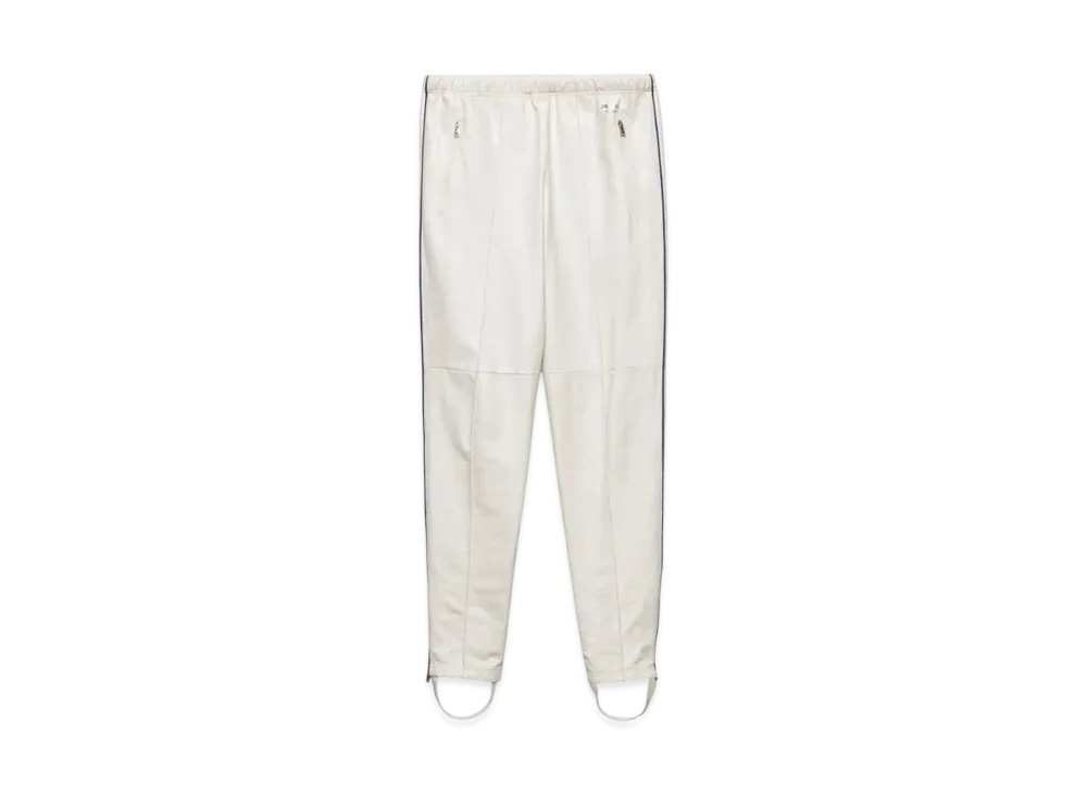 PRADA Men's Nappa Leather Joggers "White"