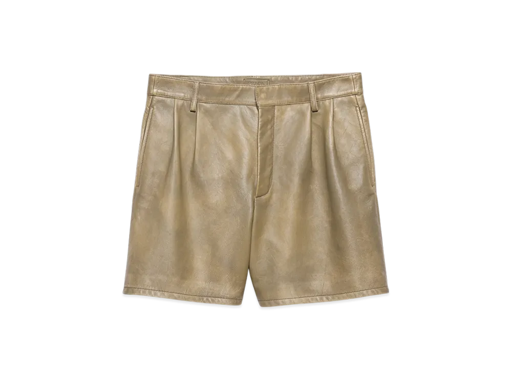 PRADA Nappa Leather Bermudas "Colonial Beige"
