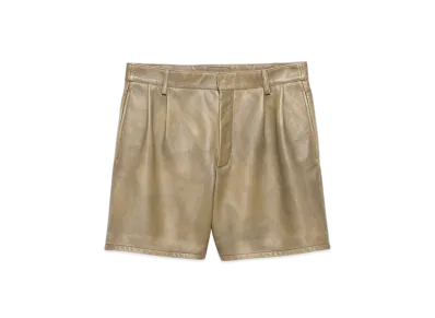 PRADA Nappa Leather Bermudas "Colonial Beige"