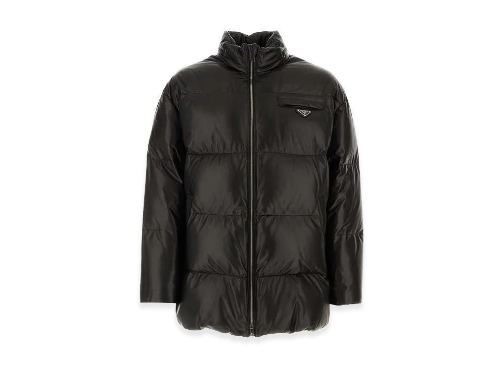 PRADA Nappa Leather Down Jacket "Black"