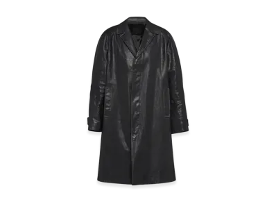 PRADA Leather Coat "Black"