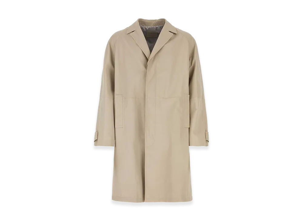 PRADA Sand Nappa Leather Coat "White"