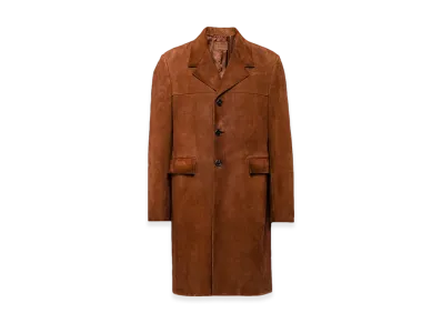 PRADA Suede Coat "Oak"