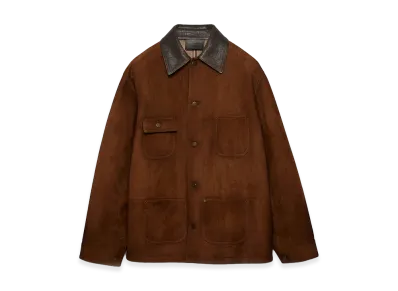 PRADA Caramel Suede Jacket "Brown"