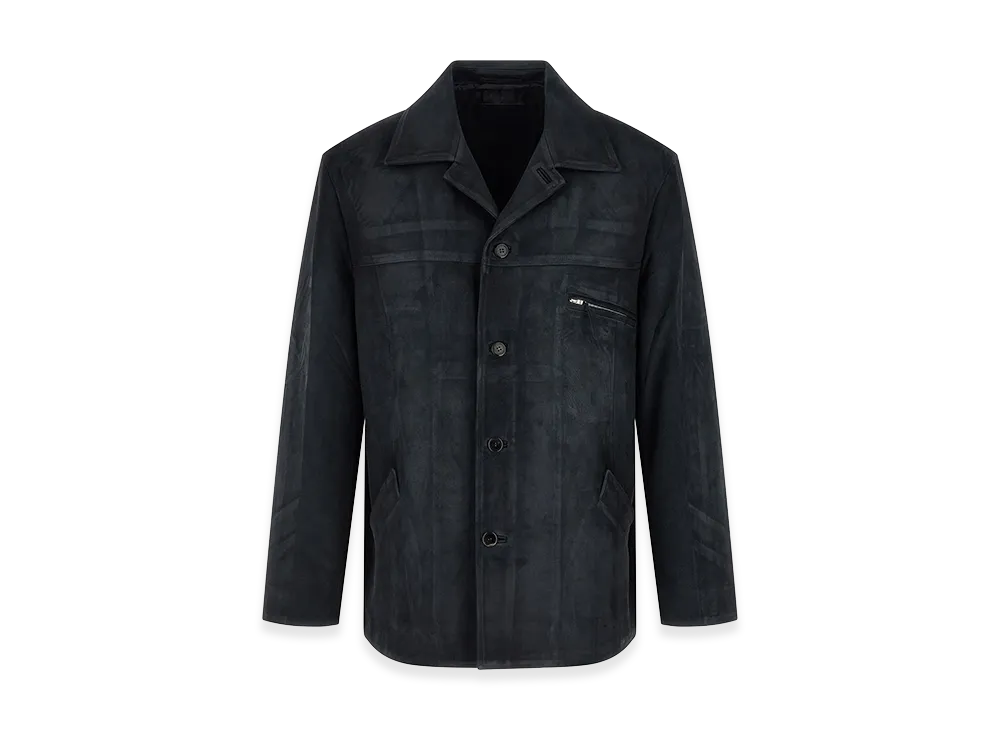 PRADA Suede Jacket "Dark Blue"