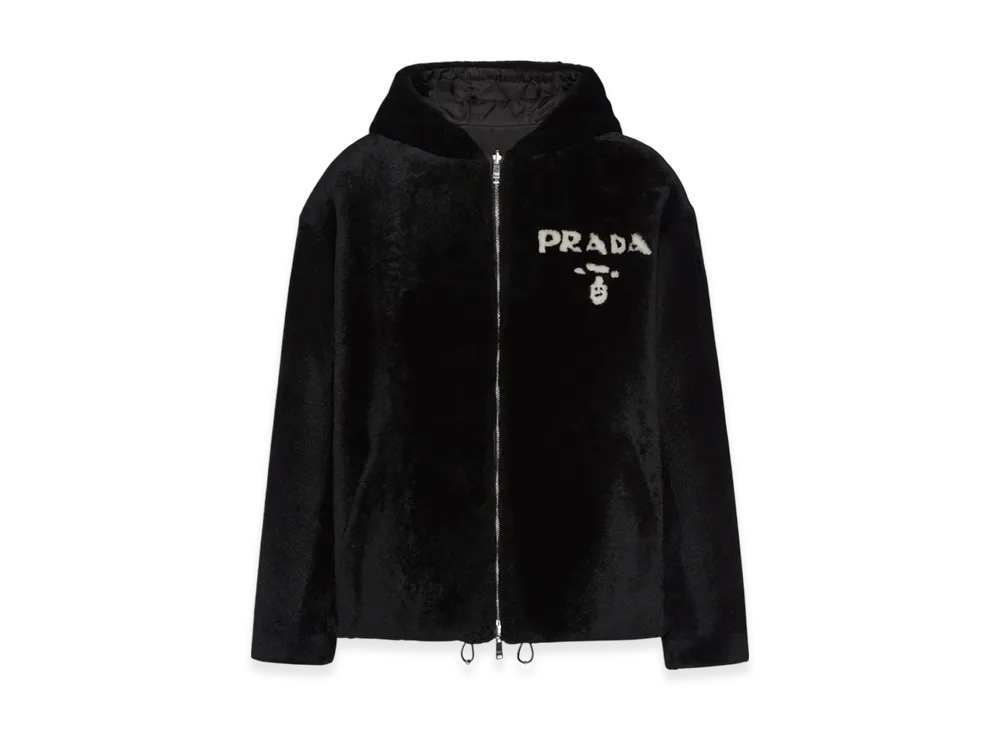 PRADA Reversible Shearling Jacket "Black/Black"