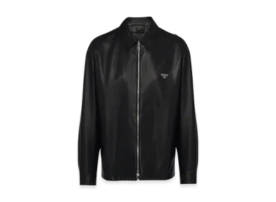 PRADA Nappa Leather Blouson Jacket "Black"