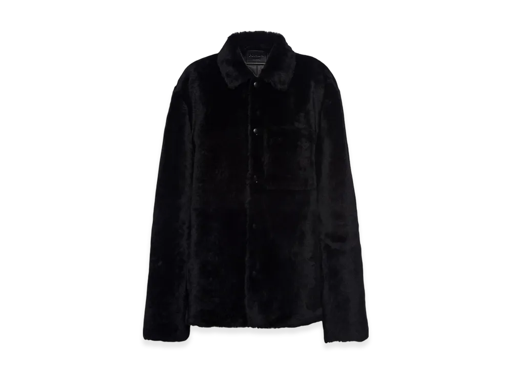 PRADA Shearling Blouson Jacket "Black"