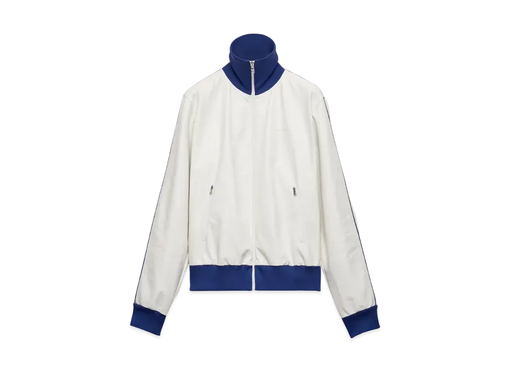 PRADA Men's Nappa Leather Blouson Jacket "White"