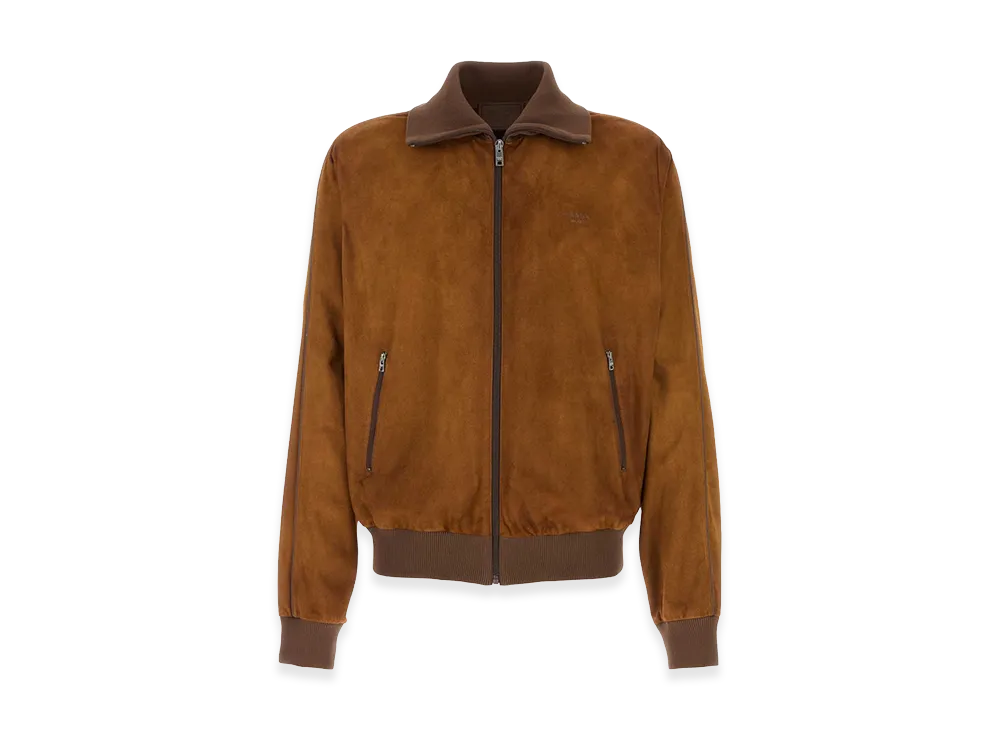 PRADA Caramel Suede Jacket "Brown"