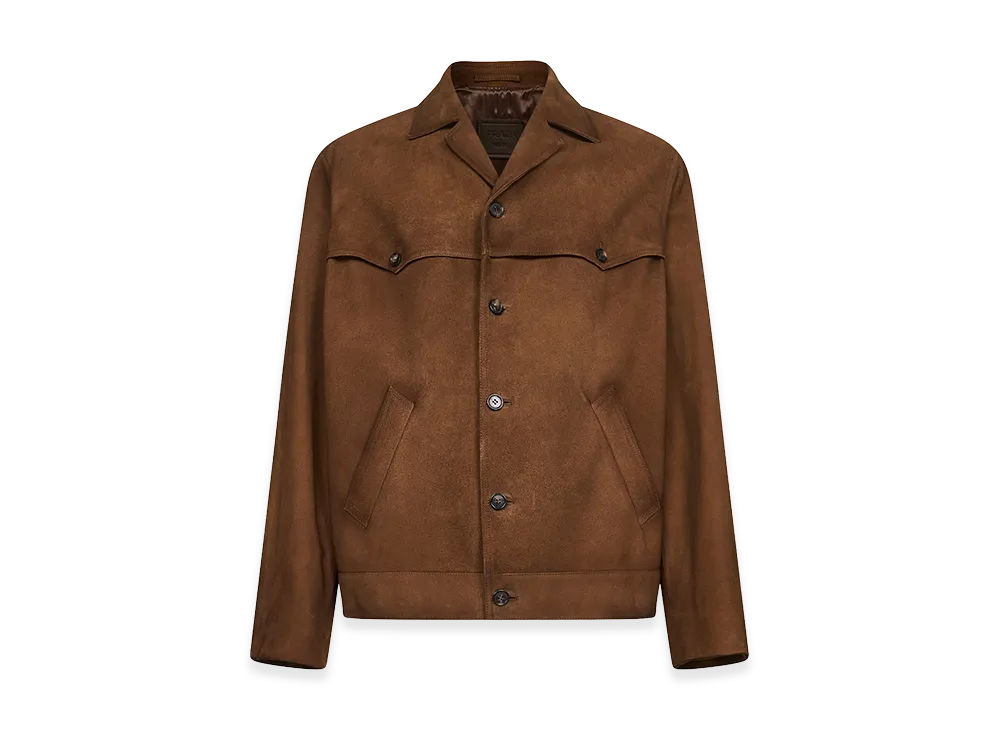 PRADA Suede Blouson "Brown"