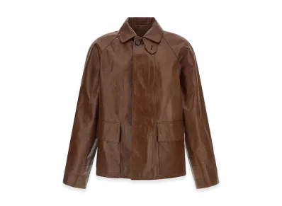 PRADA Vintage Leather Blouson "Brown"