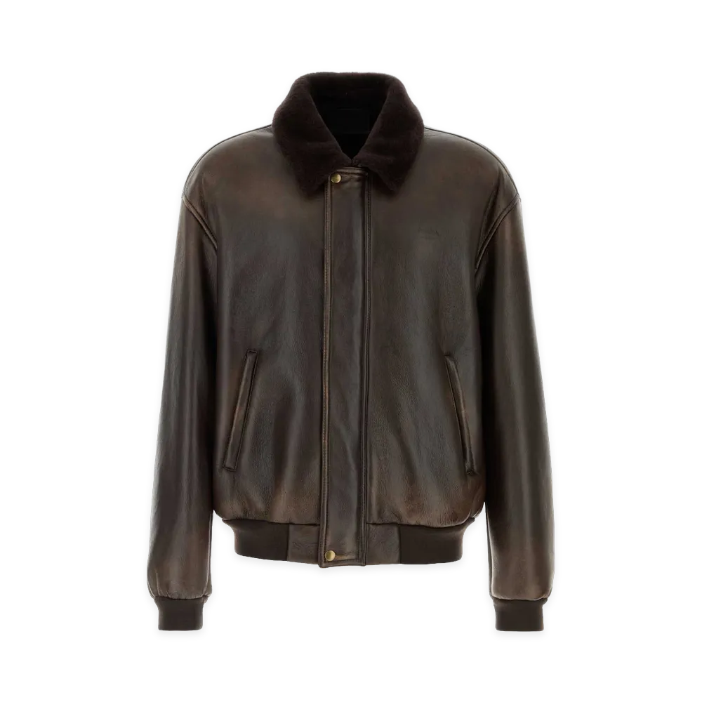PRADA Shearling Jacket "Dark Brown"