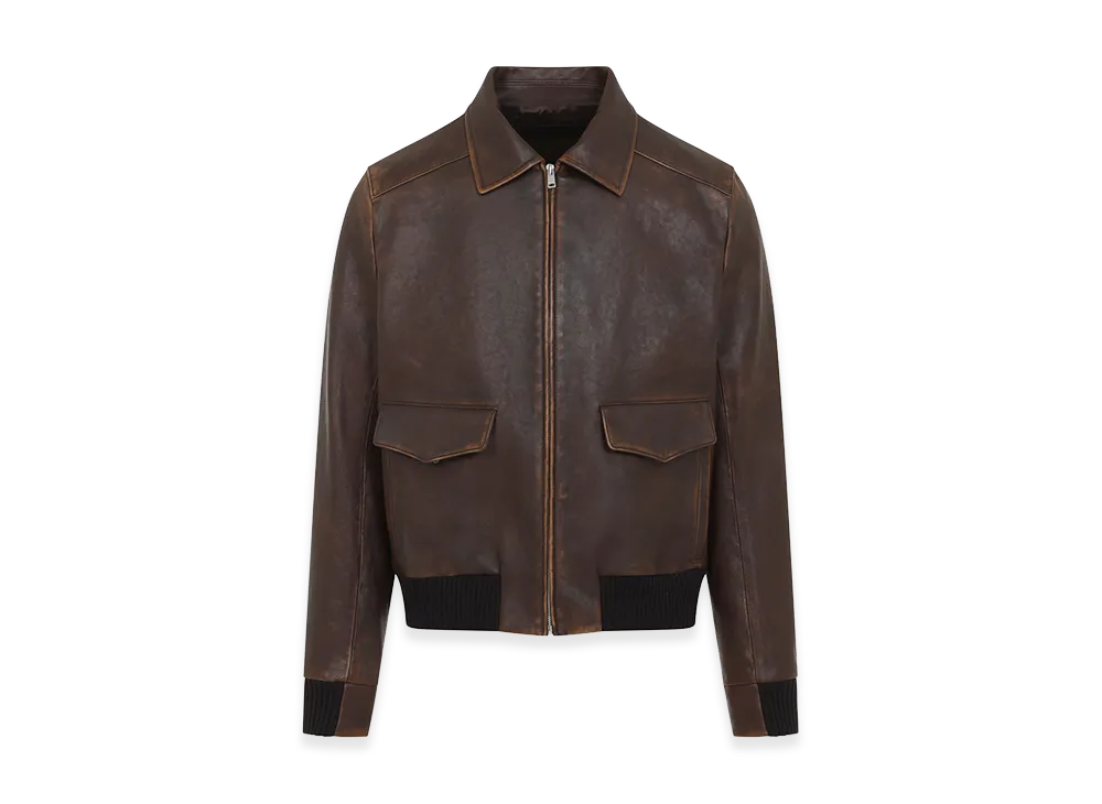 PRADA Leather Jacket "Brown"