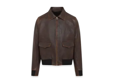 PRADA Leather Jacket "Brown"