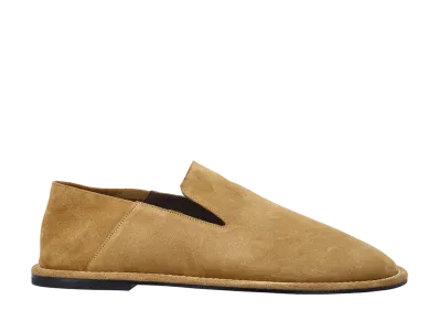 AMI PARIS Cow Leather Midi Slipper "Brown"