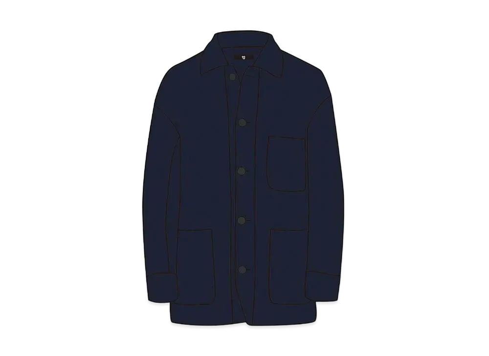 UNIQLO +J Wool Blend OverSize Shirt Jacket 446359 