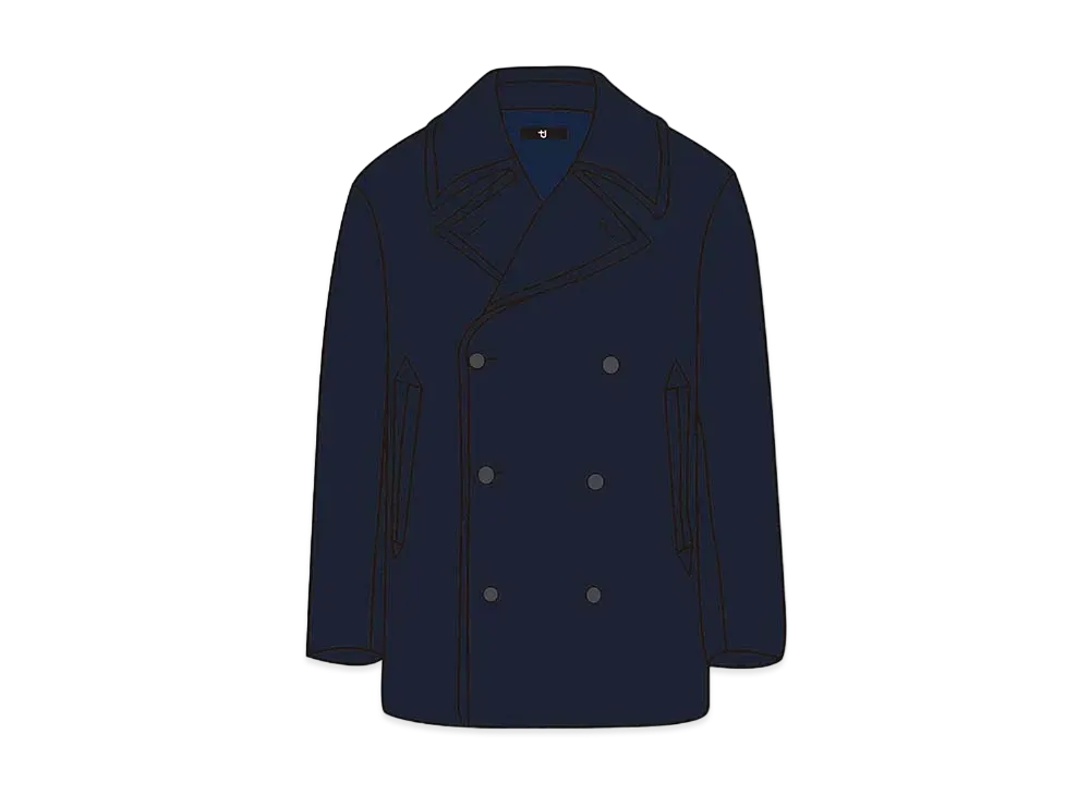 （未使用品）ユニクロ　＋J ネイビー　ウールジャケット UNIQLO +J Wool Blend OverSize Shirt Jacket 446359 