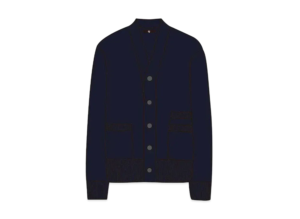 UNIQLO +J Premium Ram V-Neck Cardigan 446342 "Navy"