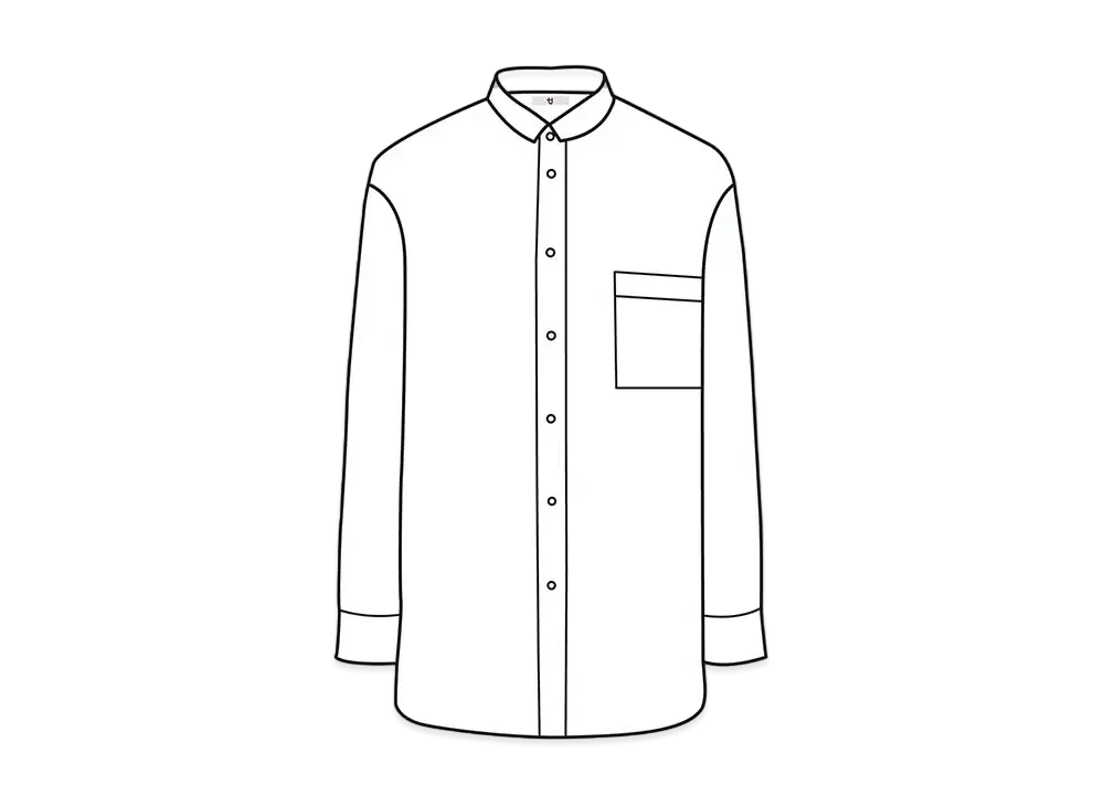 UNIQLO +J Supima Cotton Over Size Stand Color Shirt 446430 "White"
