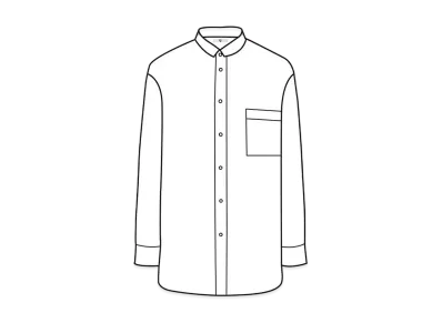 UNIQLO +J Supima Cotton Over Size Stand Color Shirt 446430 "White"