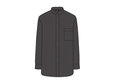 UNIQLO +J Supima Cotton Over Size Stand Color Shirt 446430 "Dark Grey"