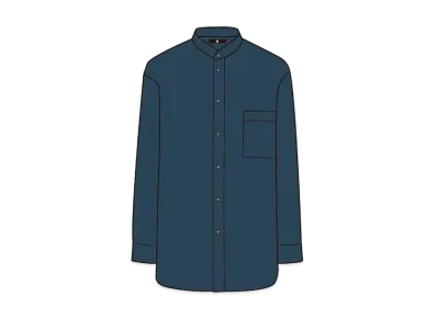 UNIQLO +J Supima Cotton Over Size Stand Color Shirt 446430 "Blue"