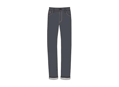 UNIQLO +J Self Vidge Slim Fit Straight Jeans 446518 "Navy"