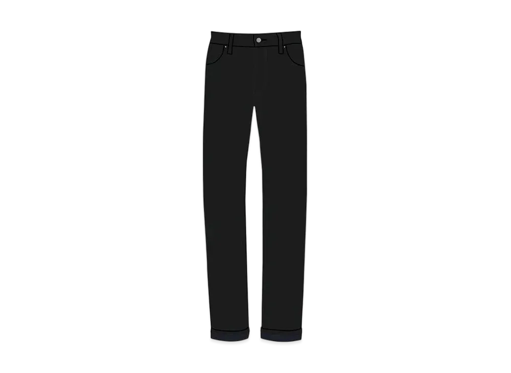 UNIQLO +J Self Vidge Slim Fit Straight Jeans 446518 "Black"