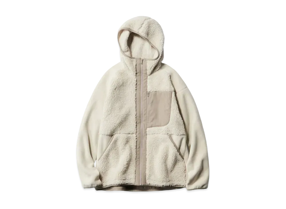 Uniqlo x White Mountaineering Fleece Full-Zip Parka "Natural"