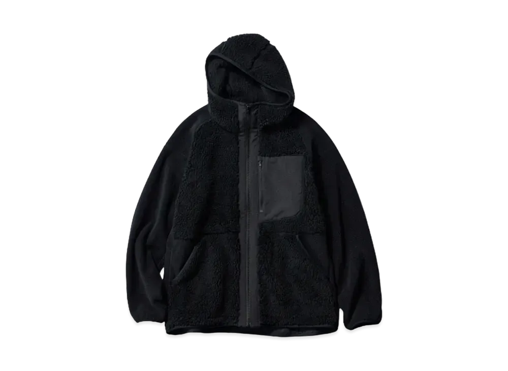 Uniqlo x White Mountaineering Fleece Full-Zip Parka "Black"