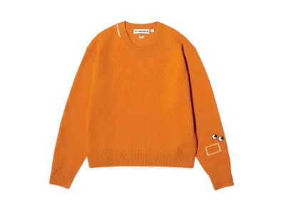 Uniqlo X Anya Hindmarch Premium Lamb Crew Neck Sweater "Orange"