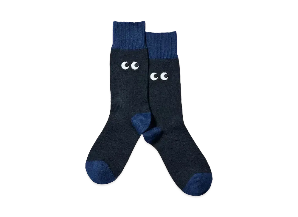 Uniqlo X Anya Hindmarch Heattech Socks "Navy"
