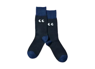 Uniqlo X Anya Hindmarch Heattech Socks "Navy"