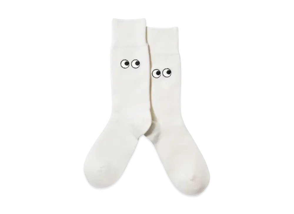 Uniqlo X Anya Hindmarch Heattech Socks "White"