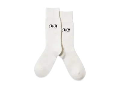 Uniqlo X Anya Hindmarch Heattech Socks "White"