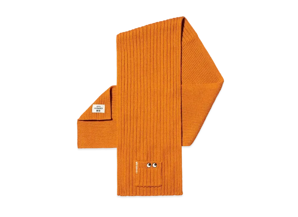 Uniqlo X Anya Hindmarch Heattech Knit Muffler "Orange"
