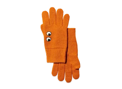 Uniqlo X Anya Hindmarch Heattech Knit Gloves "Orange"