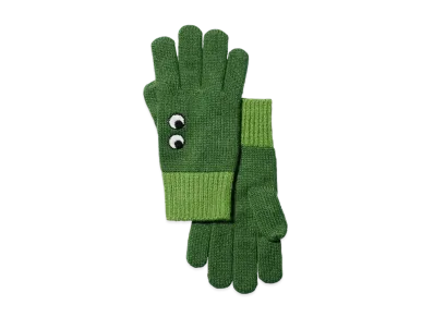 Uniqlo X Anya Hindmarch Heattech Knit Gloves "Green"
