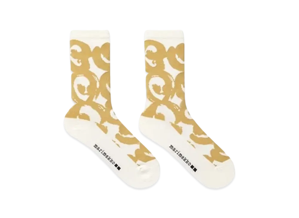 Uniqlo x Marimekko Heattech Socks "Beige"